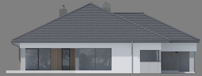 Projekt domu NewHouse 767 (KRZ1167) - elewacja lewa