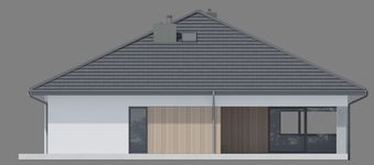 Projekt domu NewHouse 767 (KRZ1167) - elewacja tylna