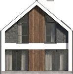 Projekt domu Studio 107 (WRN1626) - elewacja tylna