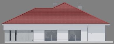 Projekt domu NewHouse 767 red (KRZ1168) - elewacja prawa