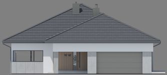 Projekt domu NewHouse 767 w2 (KRZ1169) - elewacja frontowa