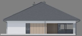Projekt domu NewHouse 767 w2 (KRZ1169) - elewacja tylna