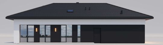 Projekt domu HomeKoncept 138 wariant 01 (KRX1310) - elewacja lewa