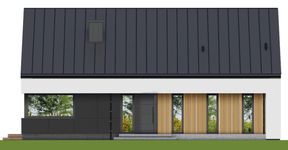 Projekt domu APS 407 ECO (LUA1708) - elewacja frontowa