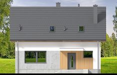 Projekt domu Dolce plus (WOF1291) - elewacja frontowa