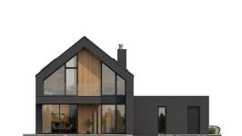 Projekt domu Amber 5 b (WAH2180) - elewacja tylna