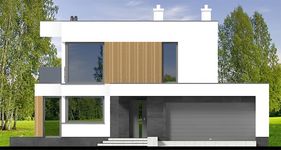 Projekt domu Perfetto 3 modern (WOF1292) - elewacja frontowa