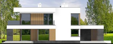 Projekt domu Perfetto 3 modern (WOF1292) - elewacja lewa