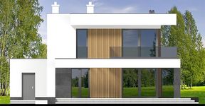 Projekt domu Perfetto 3 modern (WOF1292) - elewacja tylna