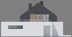 Projekt domu NewHouse 786 (KRZ1171) - elewacja prawa