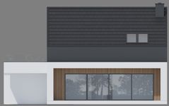 Projekt domu NewHouse 786 (KRZ1171) - elewacja tylna