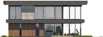 Projekt domu Rezydencja Floryda 3 (WAH2181) - elewacja lewa