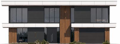 Projekt domu Rezydencja Floryda 3 B (WAH2182) - elewacja frontowa