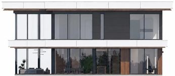 Projekt domu Rezydencja Floryda 3 B (WAH2182) - elewacja lewa