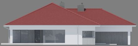 Projekt domu NewHouse 767 w2 red (KRZ1172) - elewacja lewa