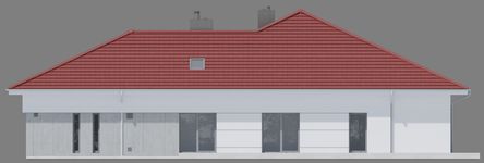 Projekt domu NewHouse 767 w2 red (KRZ1172) - elewacja prawa