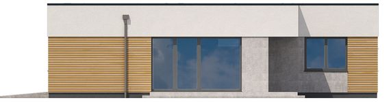 Projekt domu Ka221 T (PKT1364) - elewacja prawa