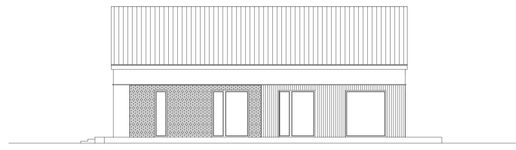 Projekt domu EG-111 wariant l (WWB1161) - elewacja prawa