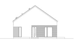 Projekt domu EG-110 wariant I (WWB1164) - elewacja frontowa