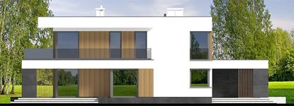 Projekt domu Perfetto modern (WOF1294) - elewacja lewa