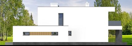 Projekt domu Perfetto modern (WOF1294) - elewacja prawa