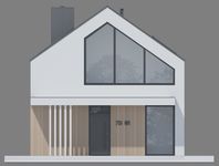 Projekt domu NewHouse 751 w1 (KRZ1173) - elewacja frontowa