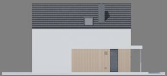 Projekt domu NewHouse 751 w1 (KRZ1173) - elewacja lewa