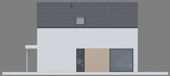 Projekt domu NewHouse 751 w1 (KRZ1173) - elewacja prawa