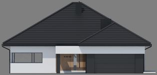Projekt domu NewHouse 761 w3 plus (KRZ1175) - elewacja frontowa