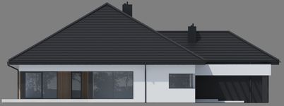 Projekt domu NewHouse 761 w3 plus (KRZ1175) - elewacja lewa