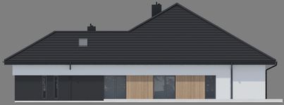 Projekt domu NewHouse 761 w3 plus (KRZ1175) - elewacja prawa