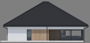 Projekt domu NewHouse 761 w3 plus (KRZ1175) - elewacja tylna