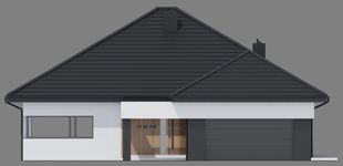 Projekt domu NewHouse 761 w2 plus (KRZ1174) - elewacja frontowa