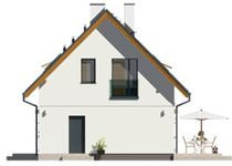 Projekt domu Fortunka (BSA2406) - elewacja prawa