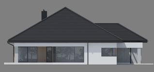 Projekt domu NewHouse 761 w5 S (KRZ1177) - elewacja lewa