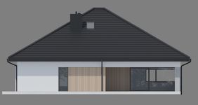 Projekt domu NewHouse 761 w5 S (KRZ1177) - elewacja tylna