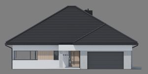 Projekt domu NewHouse 761 w4 S (KRZ1176) - elewacja frontowa