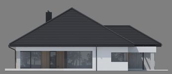 Projekt domu NewHouse 761 w4 S (KRZ1176) - elewacja lewa