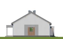 Projekt domu APS 353 wariant 4 (LUA1712) - elewacja lewa