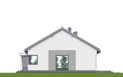 Projekt domu APS 353+G (LUA1713) - elewacja prawa