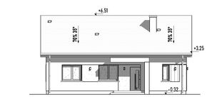 Projekt domu Aria (TBO1018) - elewacja frontowa