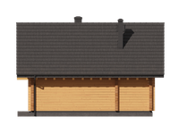 Projekt domu Osiek 305 dw (KRP2851) - elewacja tylna