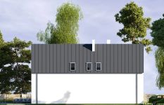 Projekt domu Ella Mini dom jednorodzinny dwulokalowy (WRR1154) - elewacja lewa