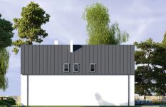 Projekt domu Ella Mini dom jednorodzinny dwulokalowy (WRR1154) - elewacja prawa