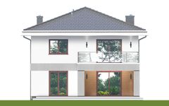 Projekt domu APS 357 (LUA1715) - elewacja tylna