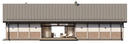Projekt domu Pati 2 (BSE1298) - elewacja prawa