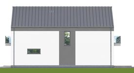 Projekt domu APS 358 ECO (LUA1716) - elewacja prawa