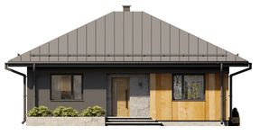Projekt domu Galia 3 (BSE1295) - elewacja frontowa
