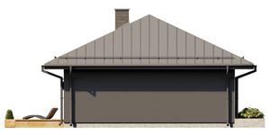 Projekt domu Galia 3 (BSE1295) - elewacja lewa