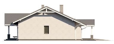Projekt domu Ostoja (BSE1297) - elewacja lewa